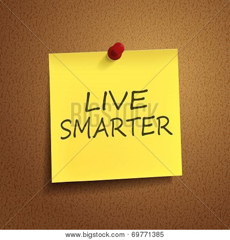Live Smarter Words On note