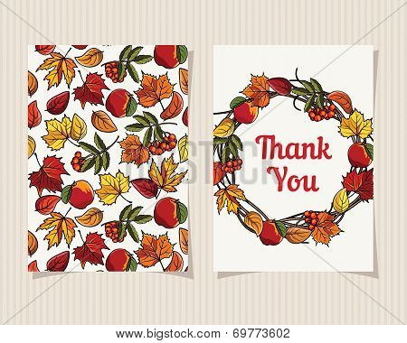 Decorative card Thank You