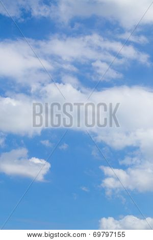 Clouds In The Blue Sky .