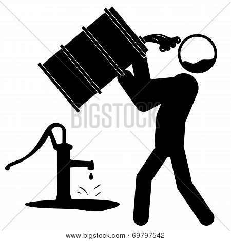 Water Contamination Icon