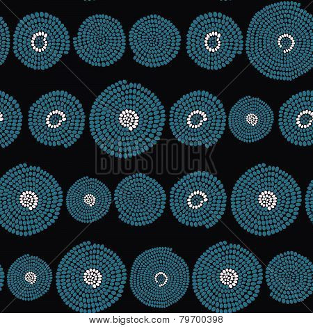 Traditional African Ornament with swirls. Seamless vector pattern.