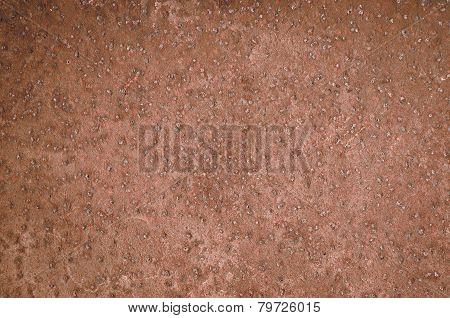 Old rusty iron plate