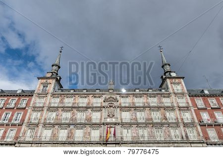 The Plaza Mayor Square In Madrid, Spain.