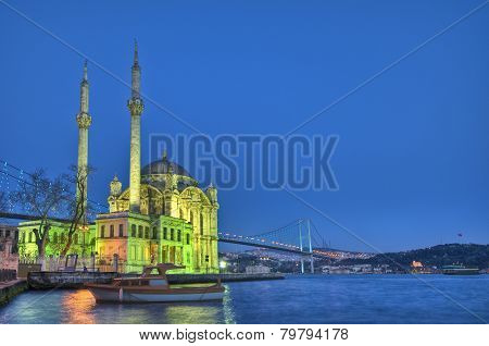 Ortakoy Mosque At Istanbul