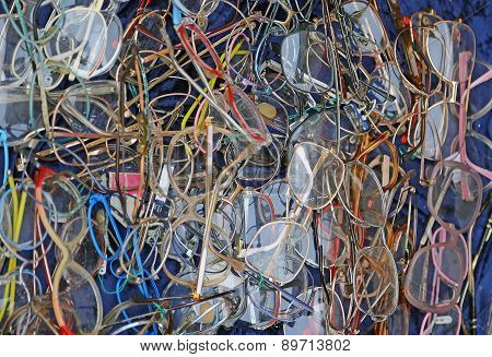 Vintage Style Glasses For Sale At Flea Market