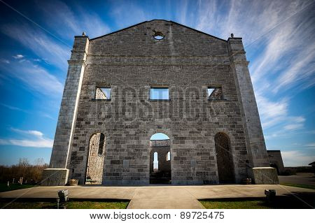 Front Facade Of St. Raphael's Ruins National Historic Site