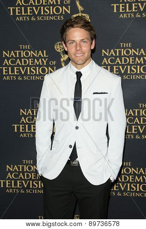 LOS ANGELES - APR 24: Lachlan Buchanan at The 42nd Daytime Creative Arts Emmy Awards Gala at the Universal Hilton Hotel on April 24, 2015 in Los Angeles, California