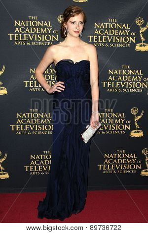 LOS ANGELES - APR 24: Ashlyn Pearce at The 42nd Daytime Creative Arts Emmy Awards Gala at the Universal Hilton Hotel on April 24, 2015 in Los Angeles, California