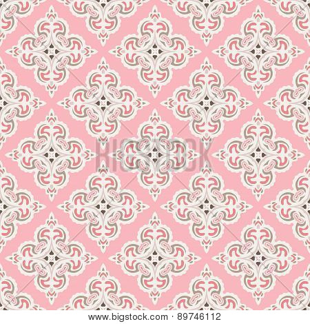 Seamless abstract tiled pattern vector