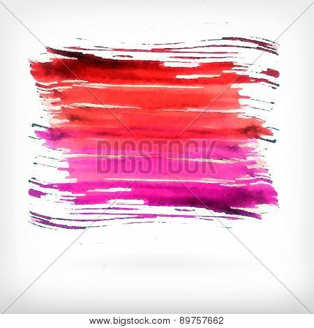 Vector abstract watercolor brush design elements.