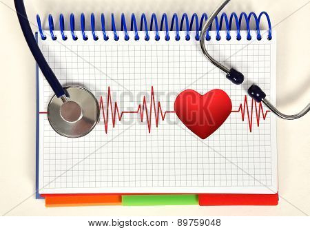 Open Book With Pulse
