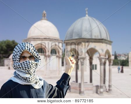 Arabic young man in Jerusalem Quds