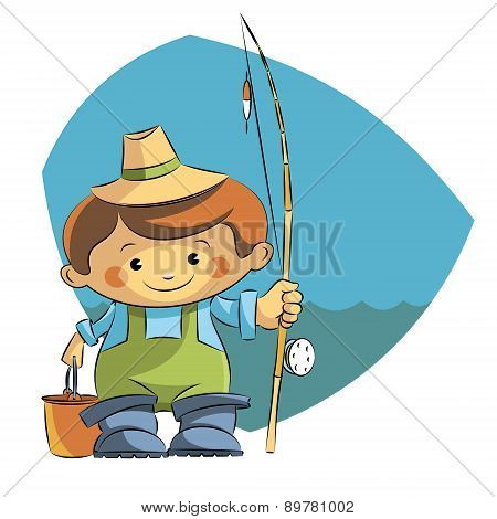 cartoon fisherman