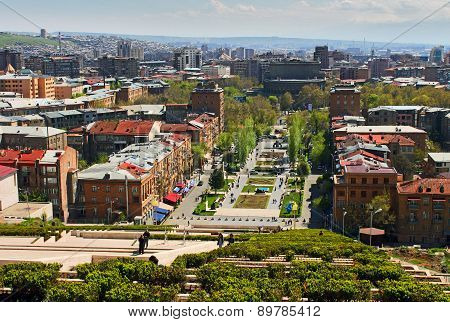 View Of Yerevan From Cascade.
