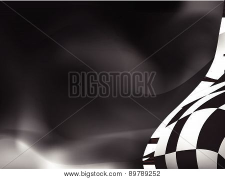 race flag waveing abstract background vector illustration