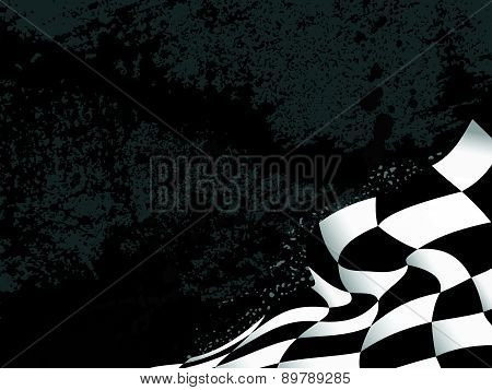 race flag waveing background vector illustration grunge