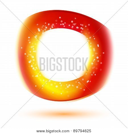 Modern Corporative Red Summer Oxygen Symbol