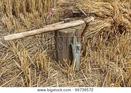 View On Equipment For The Ironing Scythe.