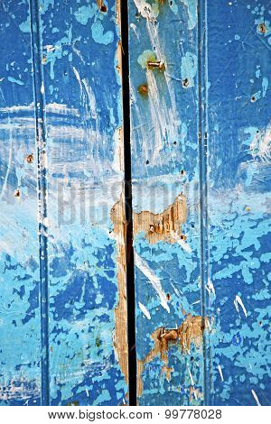 Dirty Stripped Paint In The Blue White