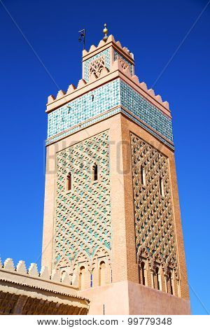 Maroc Africa Minaret   The Blue    Sky