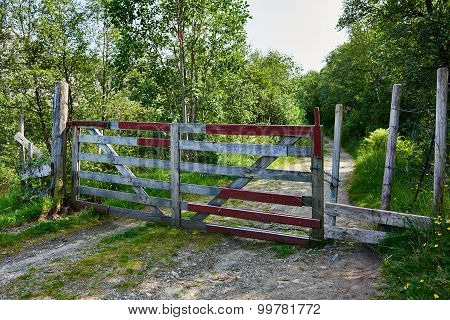 Wooden gate