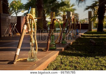 Hookah, Traditional Arabic Waterpipe, In The Arabic Restaurant