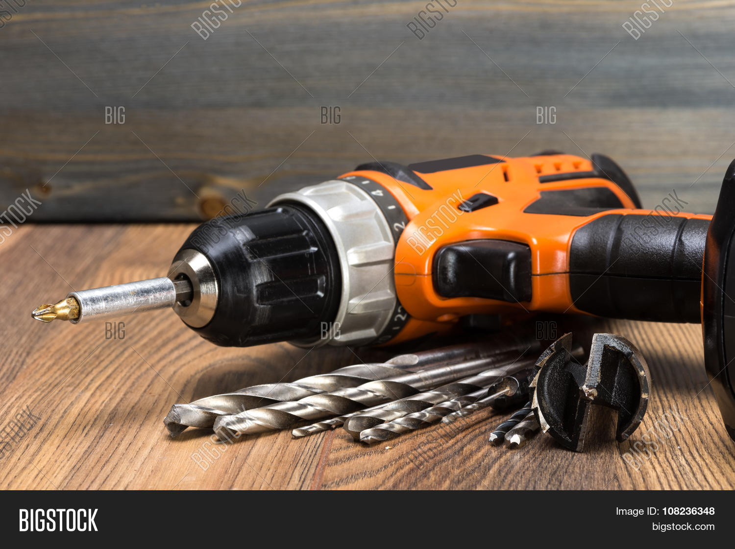 Battery Powered Drill Image & Photo (Free Trial) Bigstock