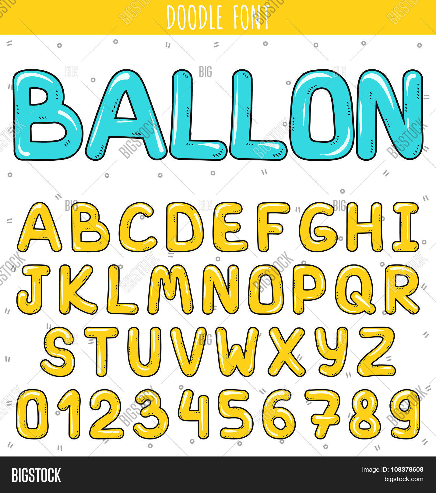 Ballon Font. Set Vector & Photo (Free Trial) | Bigstock