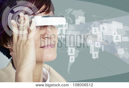 Woman With Wearable Device