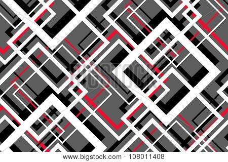 Trendy Contrast Geometric Seamless Pattern