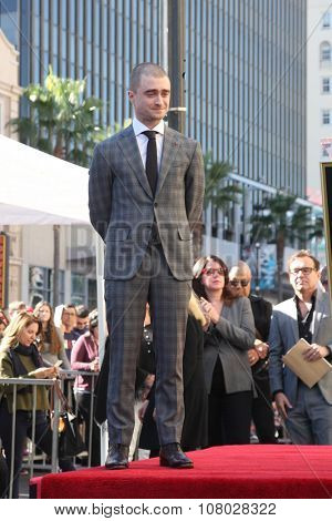 LOS ANGELES - NOV 12:  Daniel Radcliffe at the Daniel Radcliffe Hollywood Walk of Fame Ceremony at the Hollywood Walk of Fame on November 12, 2015 in Los Angeles, CA