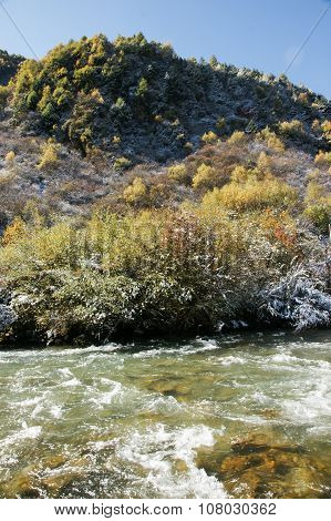 The scenery in kangding County of Sichuan province, China