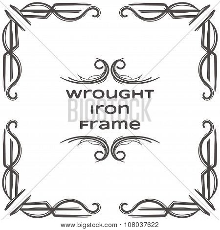 Wrought Iron Frame Six