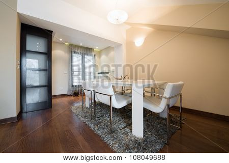 Interior Of A Specious Dining Room