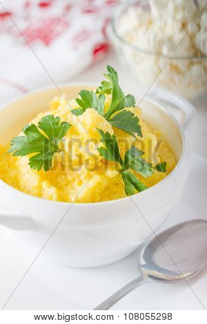 Banush - traitional ukrainian corn meal