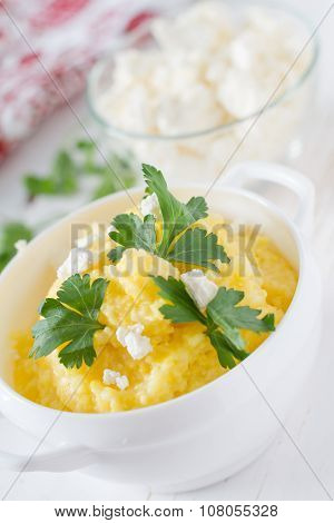 Banush - traitional ukrainian corn meal
