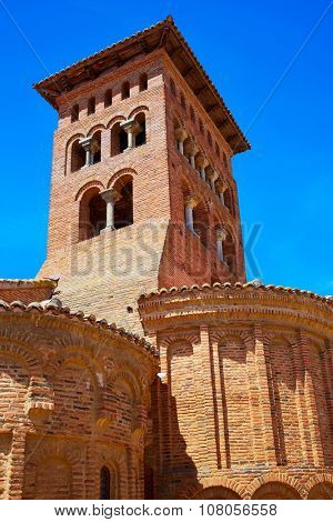 Sahagun at Saint James Way in San Benito monastery ruins Leon Spain