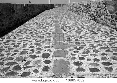 Orbigo river bridge Passo Honroso Saint James Way in Castilla Leon Spain