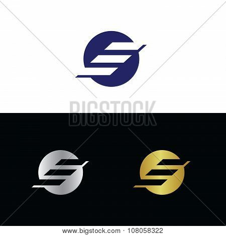 Abstract letter E
