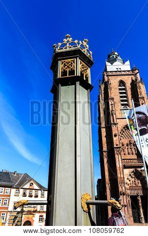 Historical Market Square in Wetzlar, Germany