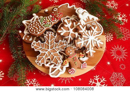 Christmas Cookies Plate