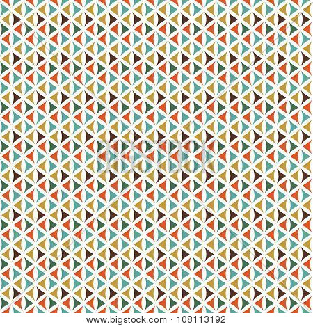 Retro Triangle Pattern. Vector seamless background