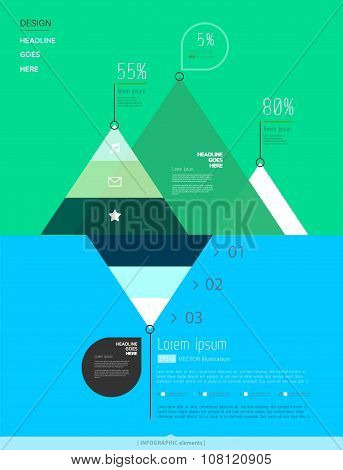 Modern, abstract infographics elements.