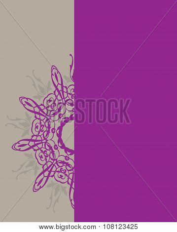 Greeting card with ornament