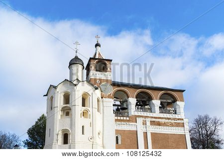 Belfry Saviour Euthymius monastery at  Suzdal was built in  16th century, the Golden Ring of Russia