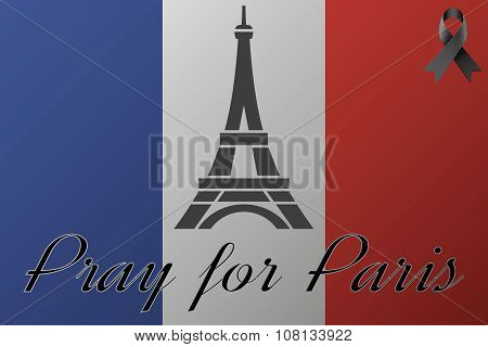 Pray for Paris flag