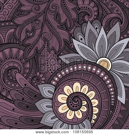 Vector Colored Floral Background