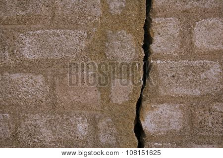 Crack in the church wall
