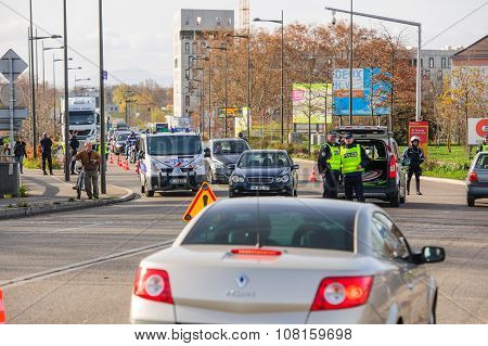 France Paris Attacks - Border Surveillance With Germany