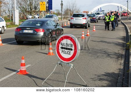 France Paris Attacks - Border Surveillance With Germany
